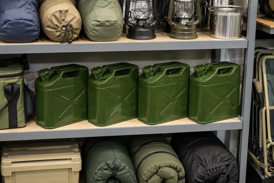 10L NATO Steel Can in use: Consumer retail