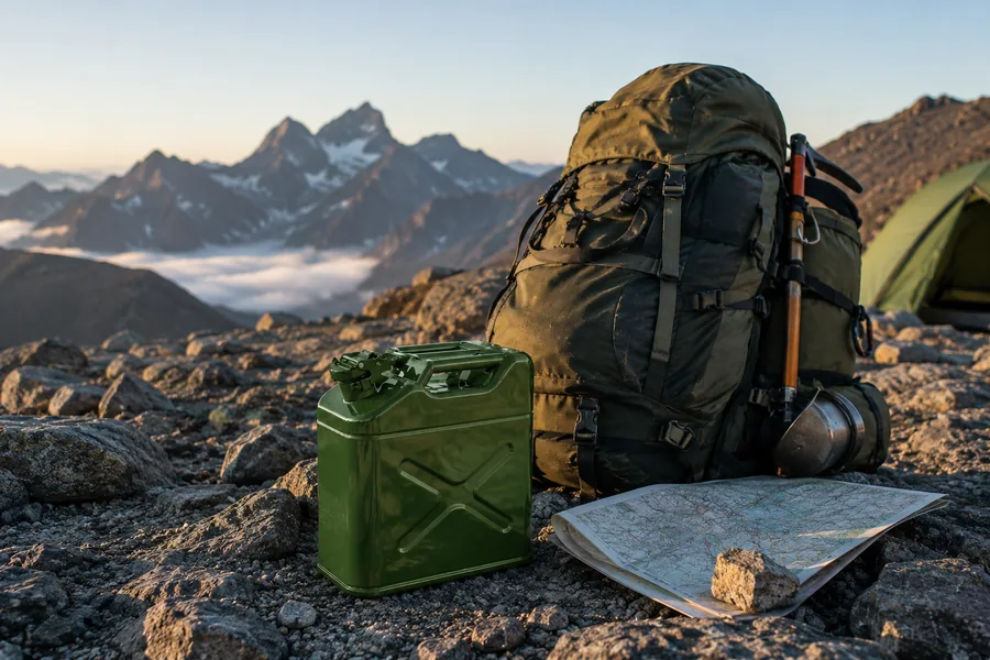 10L NATO Steel Can in use: Expedition