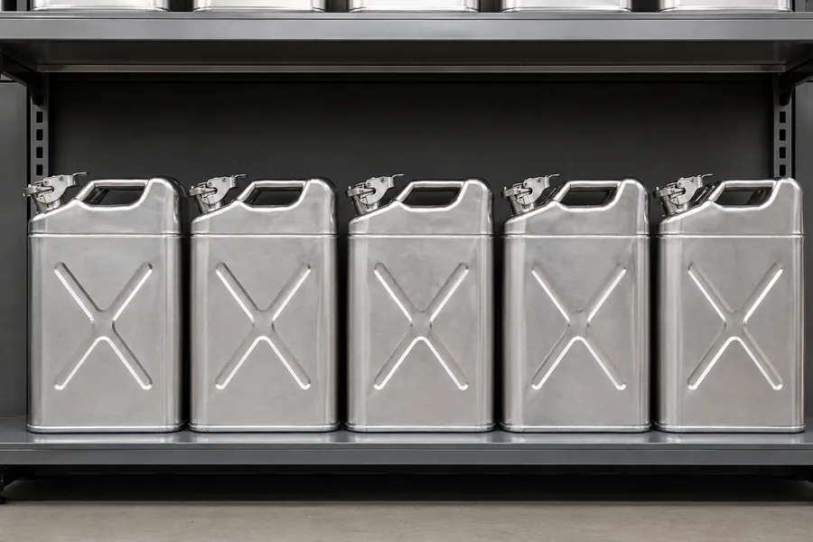 20L Aluminium NATO Can in use: Private-label retail