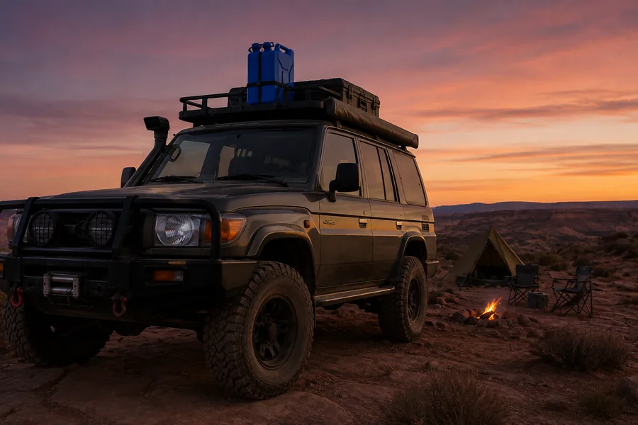20L NATO Steel Water Can in use: Overland & expedition