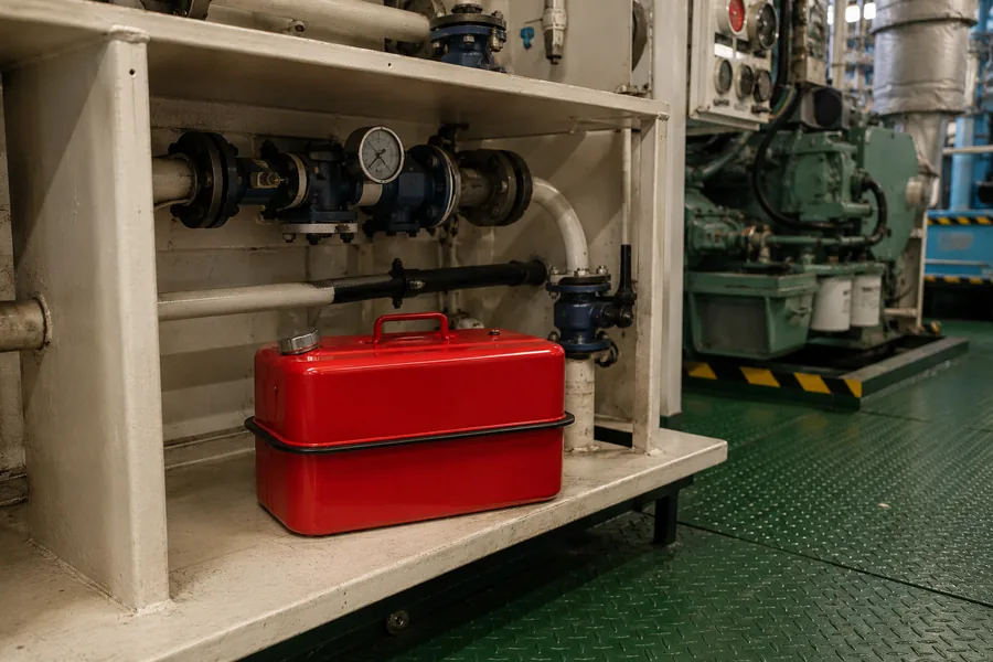 20L Steel Oil Tank in use: Marine engineering