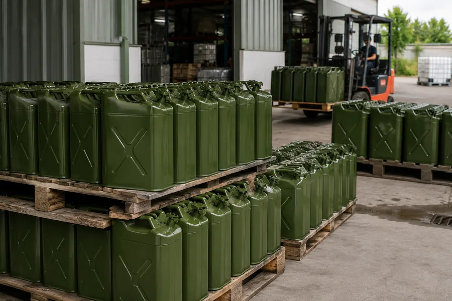 20L Upright Steel Fuel Tank in use: Fuel distribution