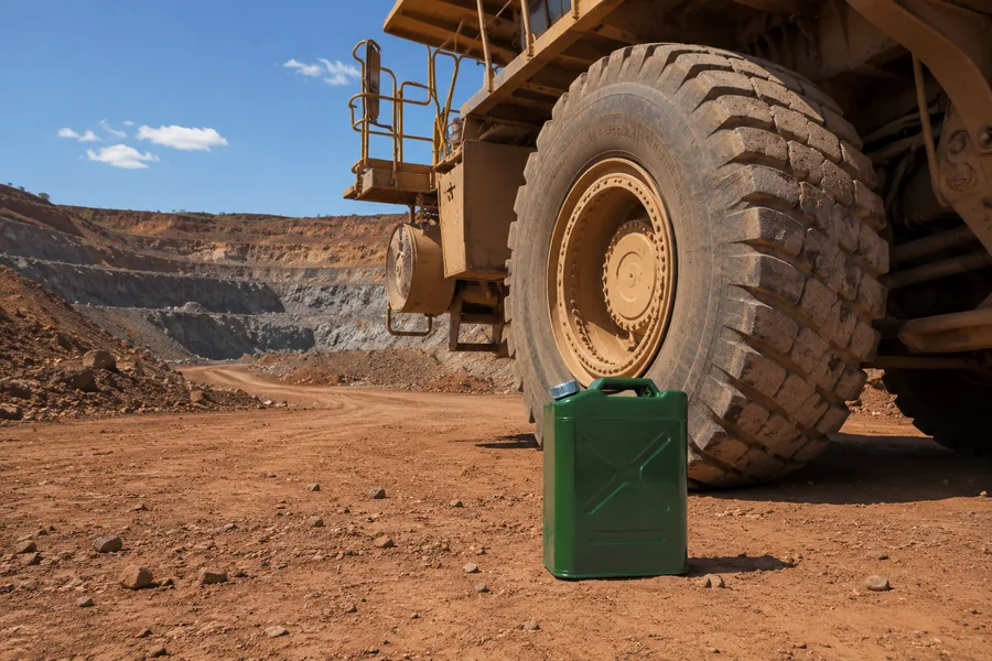 25L & 30L NATO Can in use: Remote plant & mining