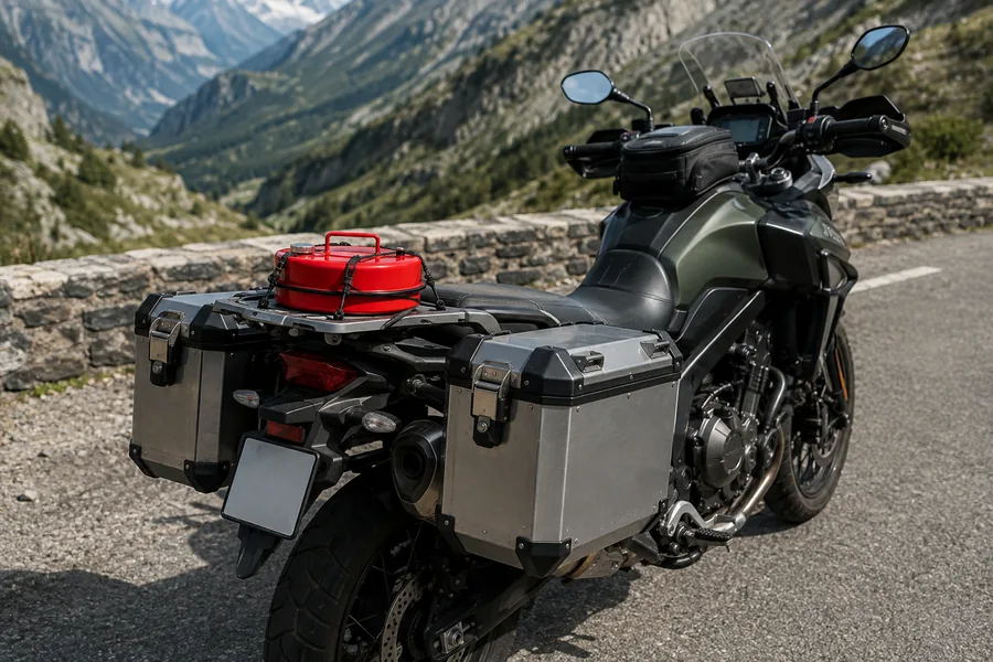 3L Compact Fuel Can in use: Adventure & touring