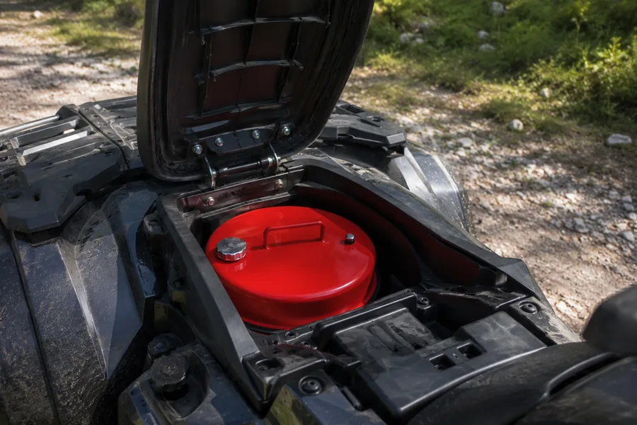 3L Compact Fuel Can in use: ATV & powersports