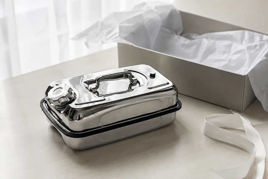 5L Stainless Steel Water Can in use: Corporate gifting