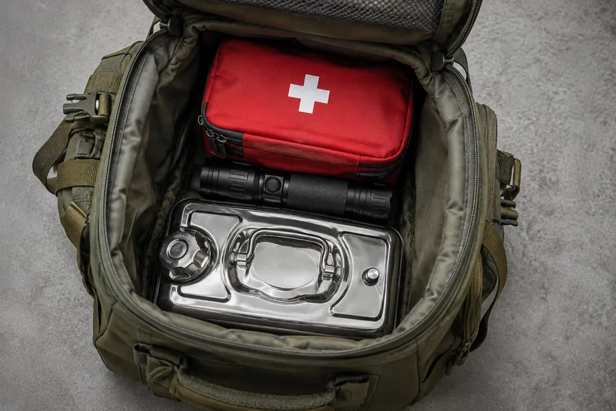 5L Stainless Steel Water Can in use: Emergency kits