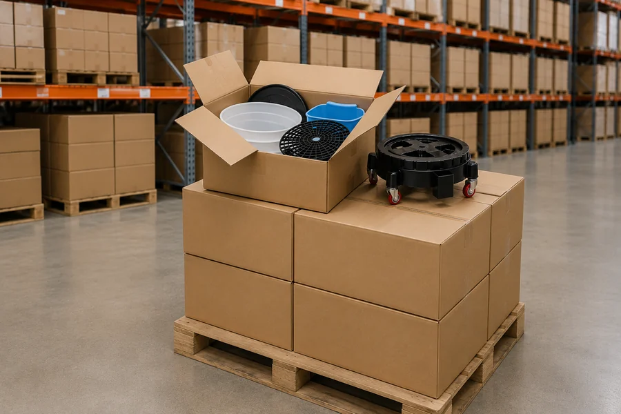 Car Wash Bucket System, 20L in use: Automotive accessory distribution