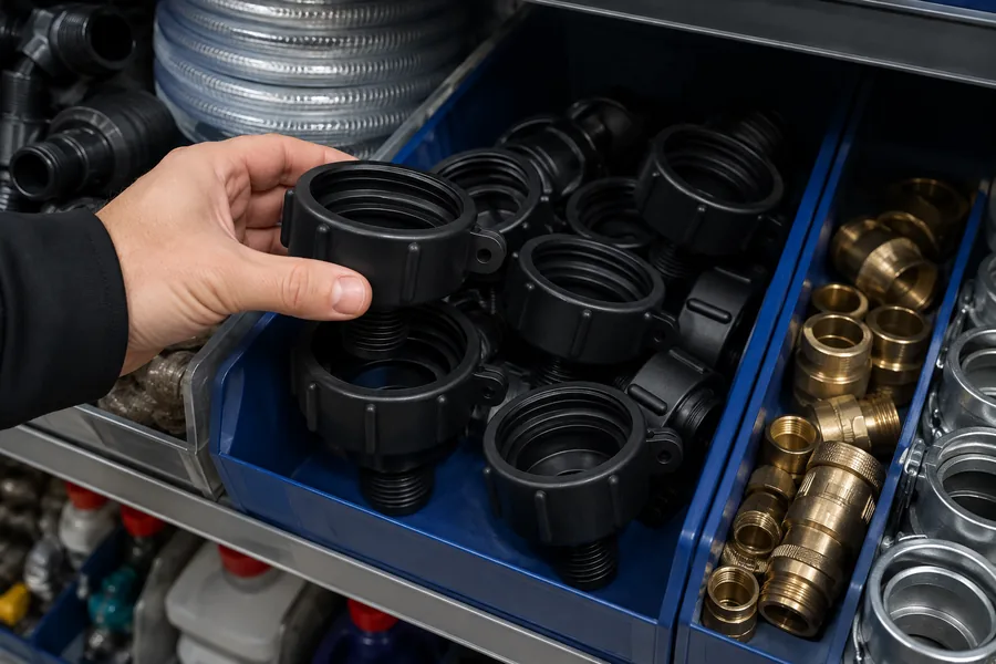 Drum & IBC Adapters in use: Industrial supply