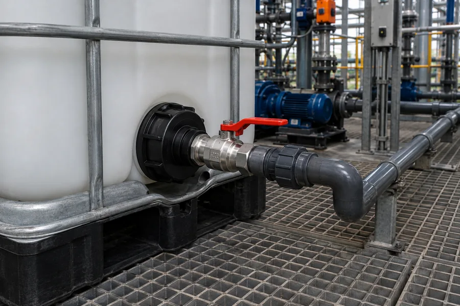 Drum & IBC Adapters in use: Water treatment