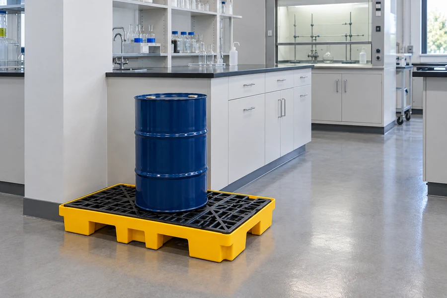 Drum Spill Decks in use: Laboratories