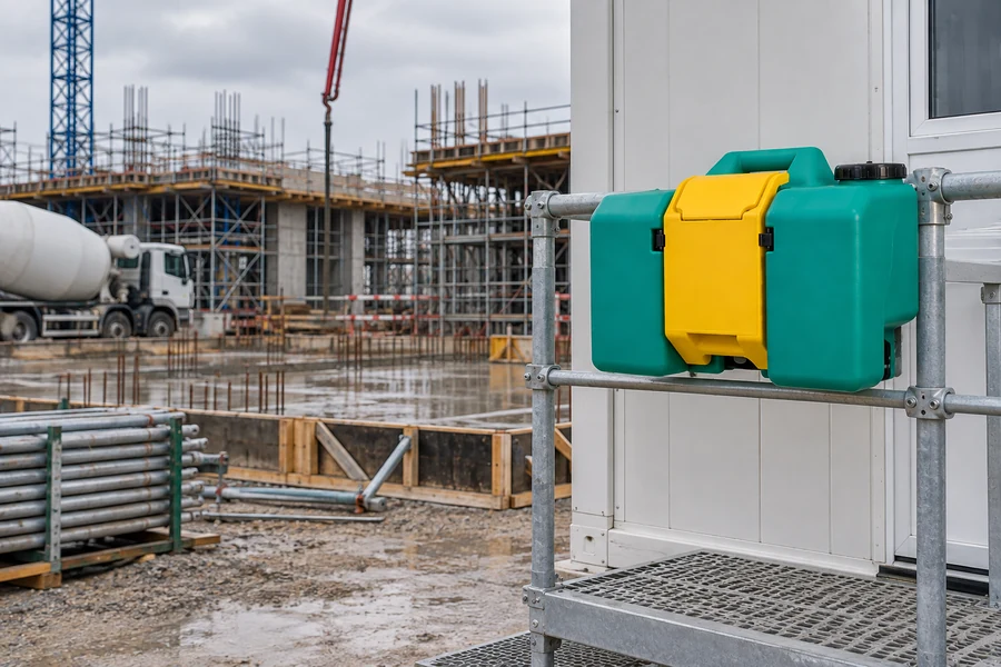 Emergency Eyewash & Safety Showers in use: Construction & civils