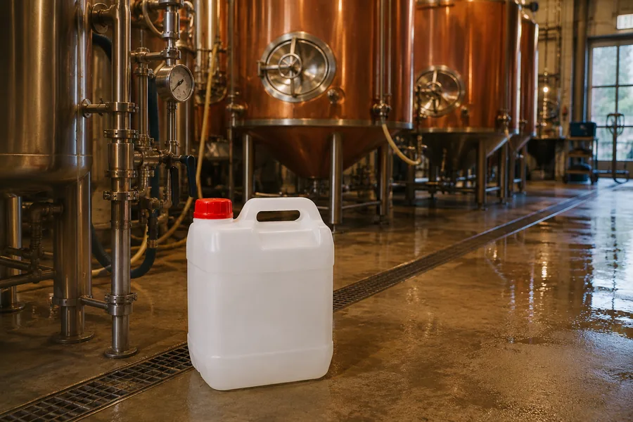 Food-Grade HDPE Jerrycan in use: Brewing & distilling