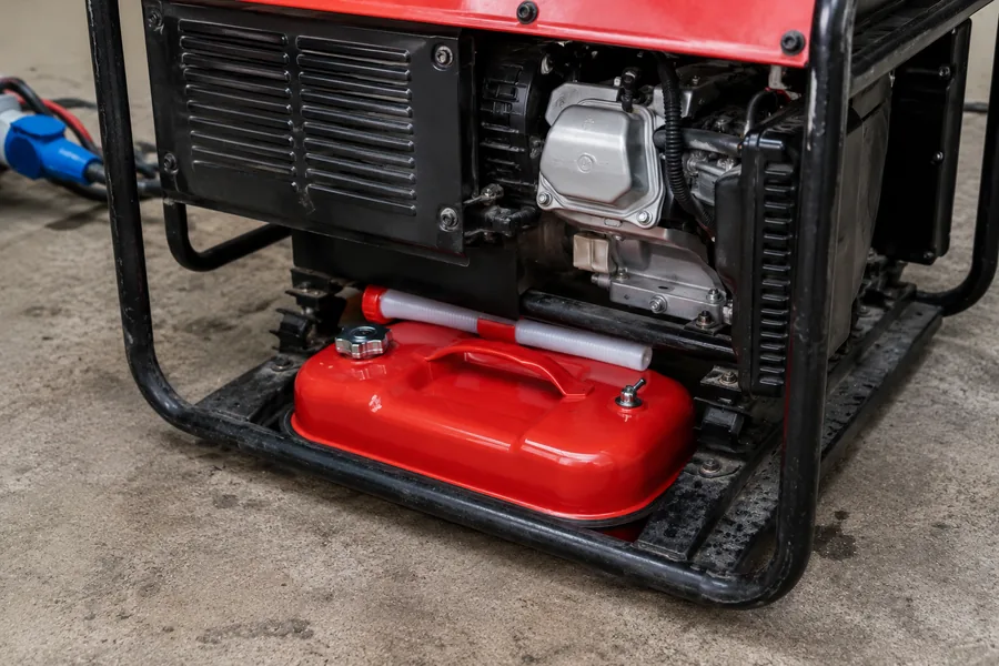 Horizontal Galvanised Can — 5L / 10L / 20L in use: Generator sets