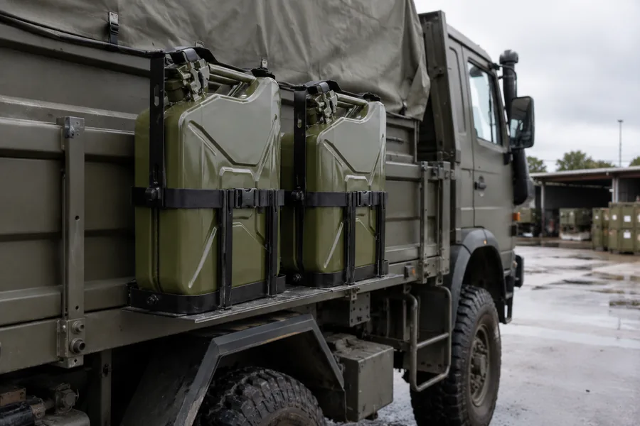 Jerry Can Holders & Mounts in use: Fleet & defence