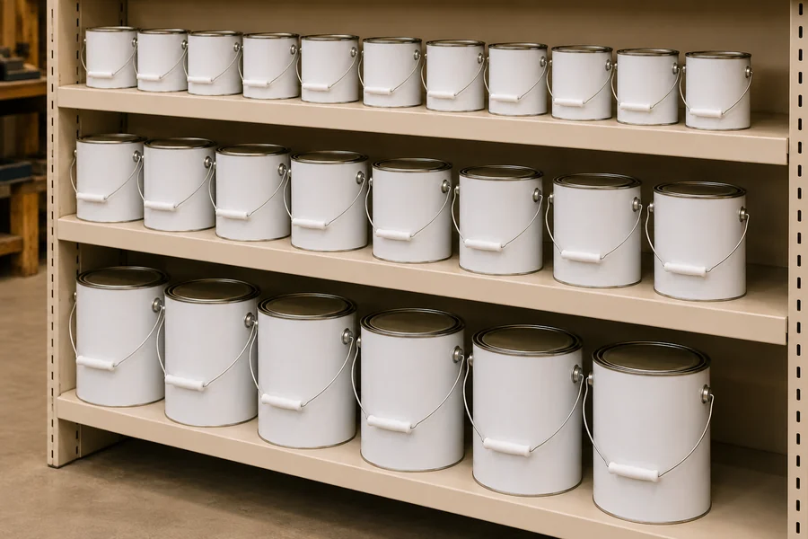 Round Metal Tin Can, 50ml to 6L in use: Retail private label