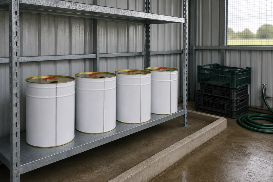 Round Metal Bucket, 5L to 25L in use: Agricultural chemicals