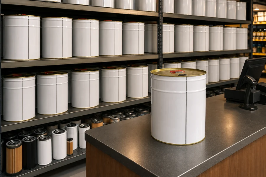 Round Metal Bucket, 5L to 25L in use: Automotive fluids