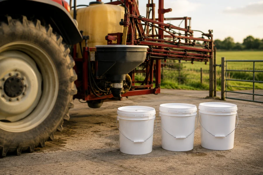 Round PP Bucket, 2.5L to 20L in use: Agrochemicals