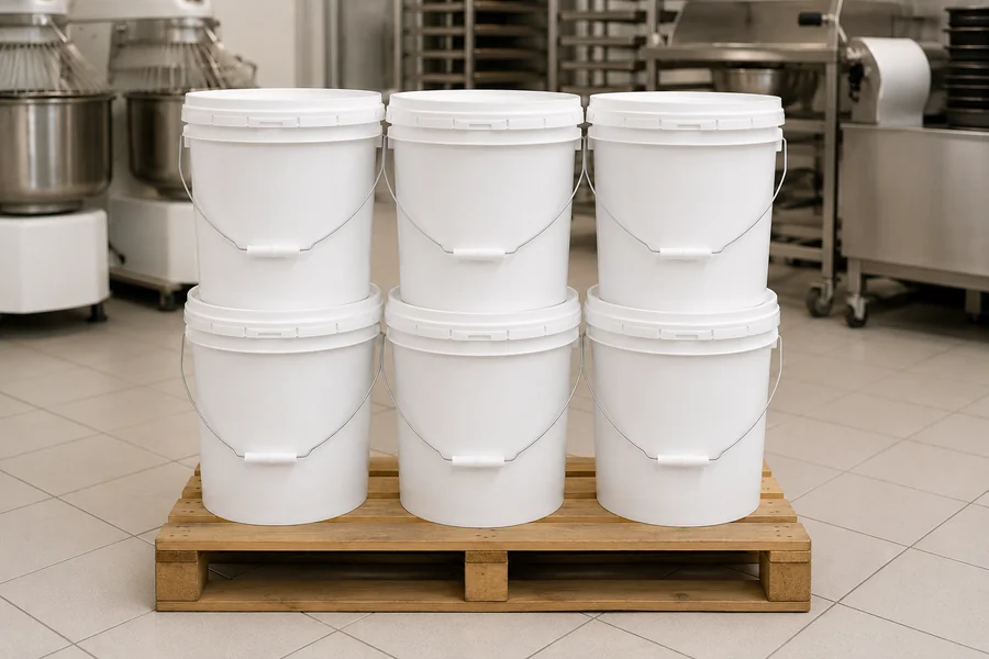 Round PP Bucket, 2.5L to 20L in use: Food & edible oils
