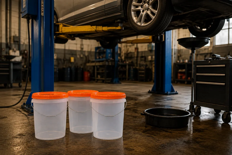 Regional & Specialty PP Buckets in use: Lubricants & motor oil