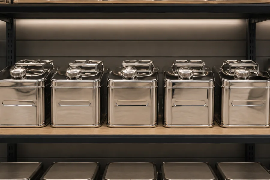Stainless NATO Can — 10L / 20L in use: Private-label retail