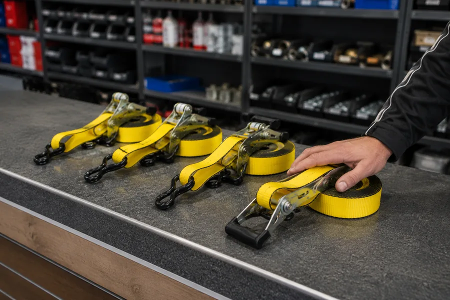 Tie-Downs & Retention Straps in use: Aftermarket counter
