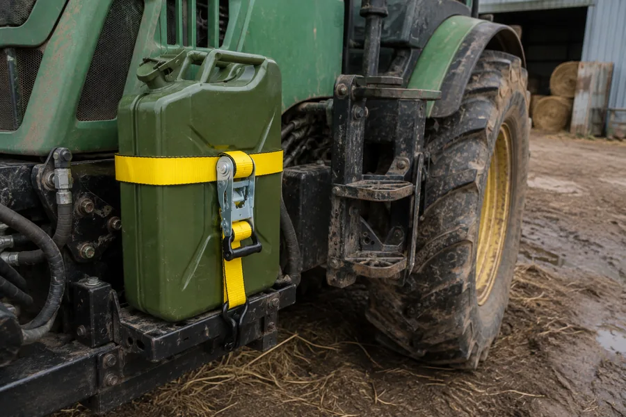 Tie-Downs & Retention Straps in use: Agriculture
