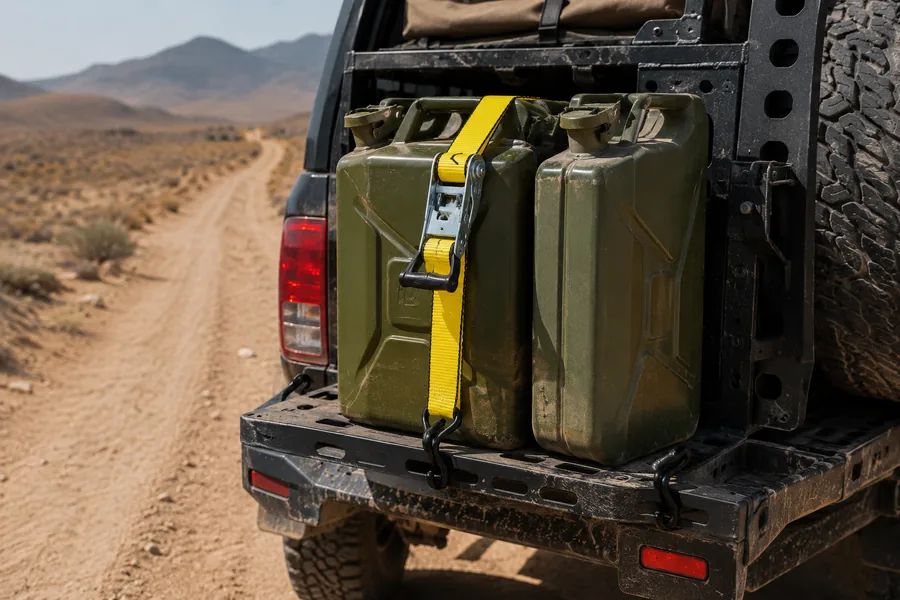 Tie-Downs & Retention Straps in use: Overland & 4x4
