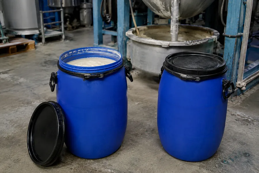 Wide-Mouth HDPE Jerrycan — UN 3H2 pattern in use: Adhesives & sealants
