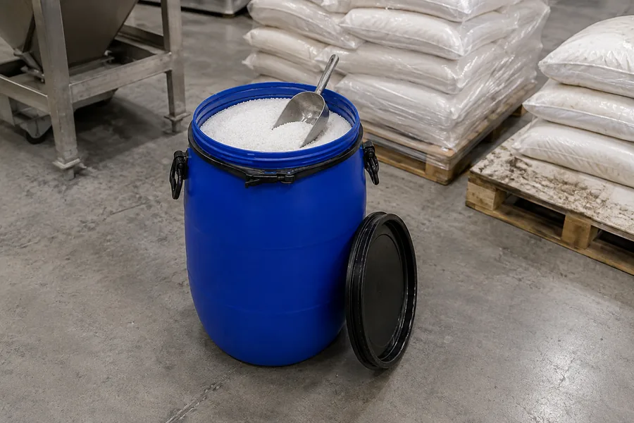 Wide-Mouth HDPE Jerrycan — UN 3H2 pattern in use: Powders & granules