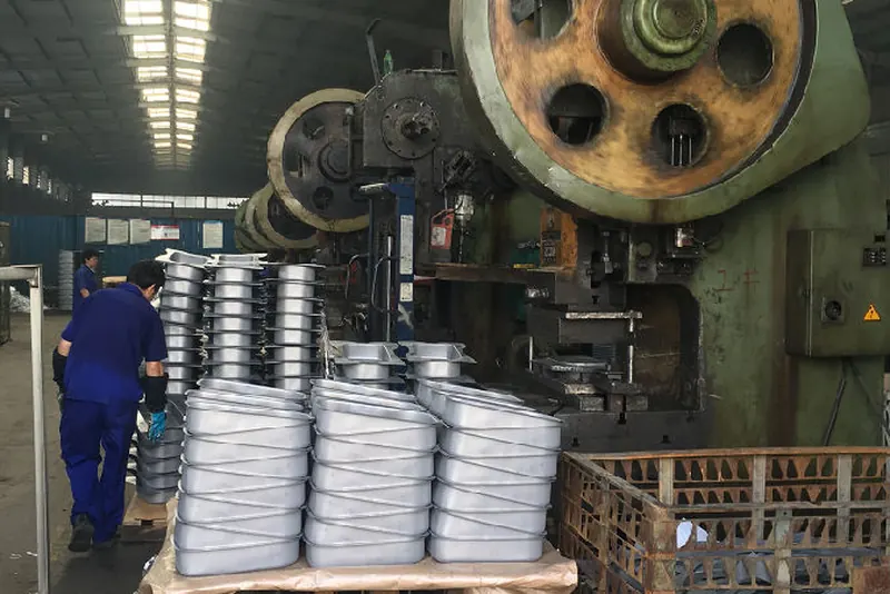 Pressed panels coming off the line
