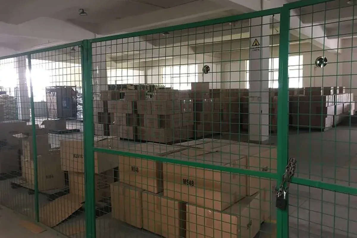 Palletised cartons staged for container loading in the Fortitude21 warehouse