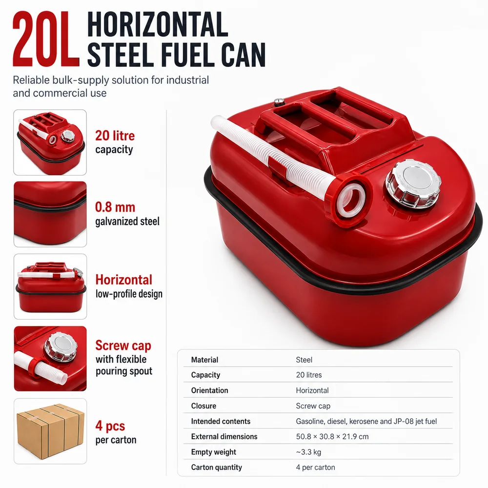 20L Horizontal Agricultural Fuel Can — view 2