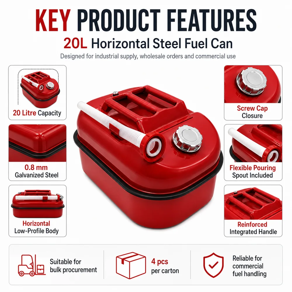 20L Horizontal Agricultural Fuel Can — view 3