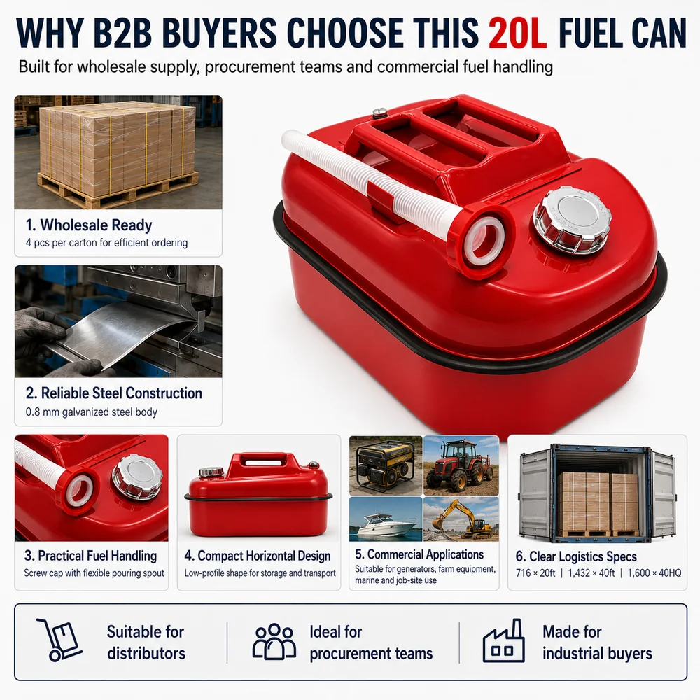 20L Horizontal Agricultural Fuel Can — view 8