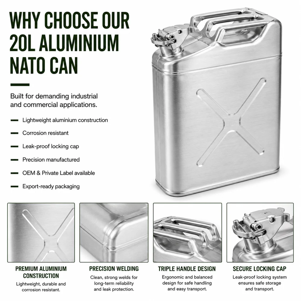 20L Aluminium NATO Can — view 5