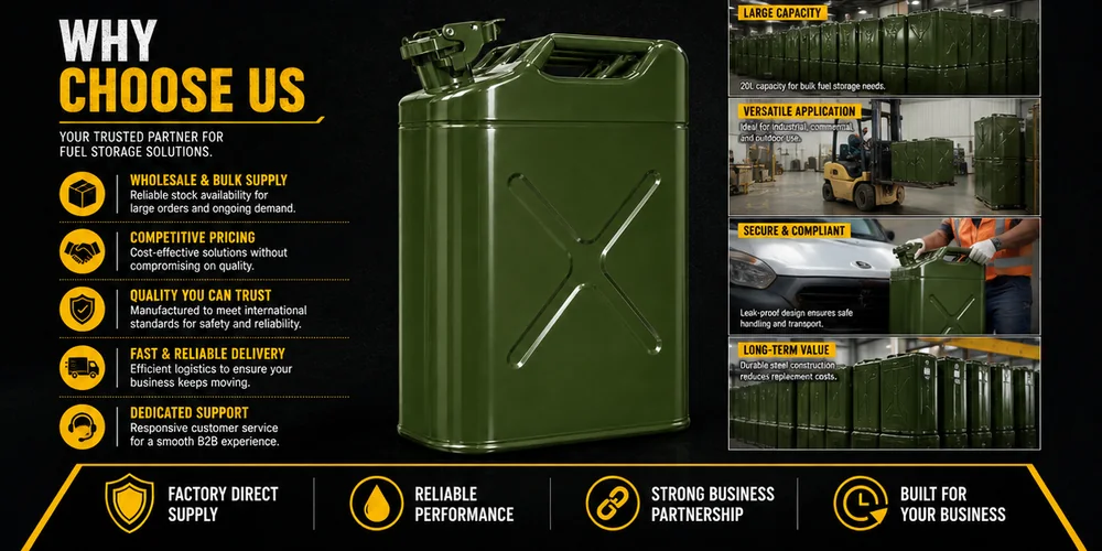 20L NATO Steel Fuel Can — view 3