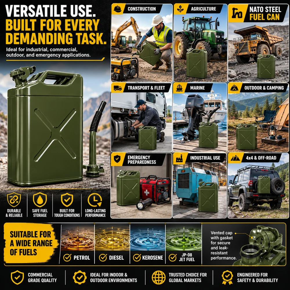 20L NATO Steel Fuel Can — view 8