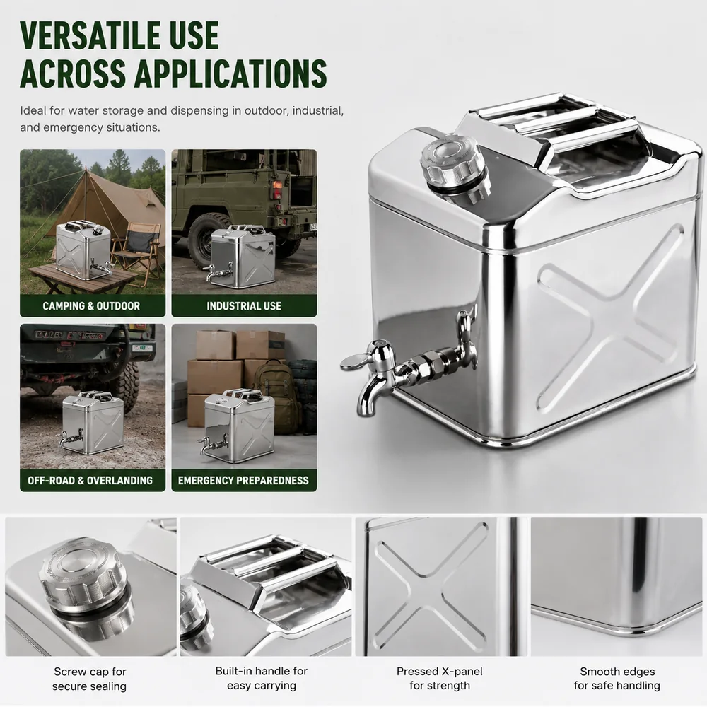 20L Stainless Dispensing Can with Tap — view 6