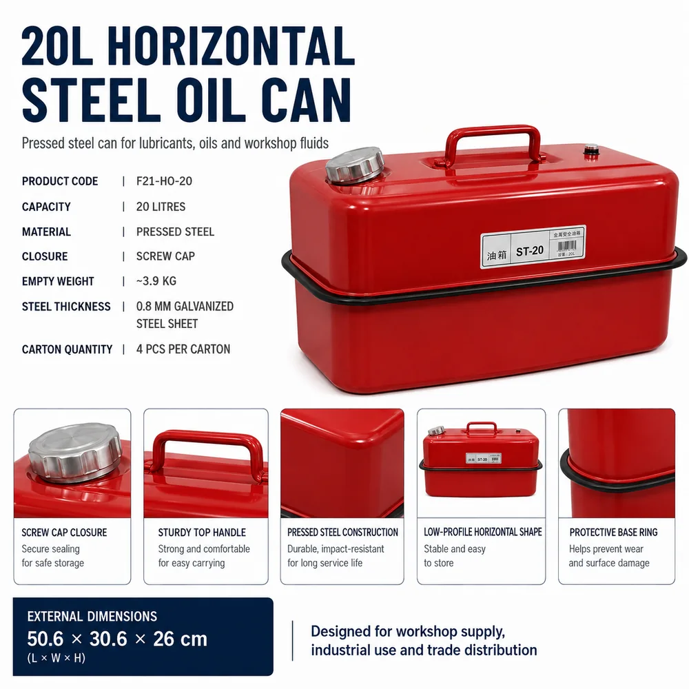20L Steel Oil Tank — view 2