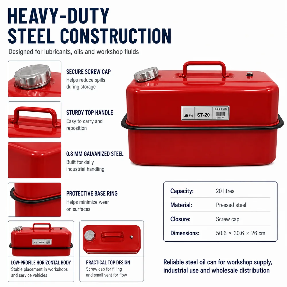 20L Steel Oil Tank — view 3