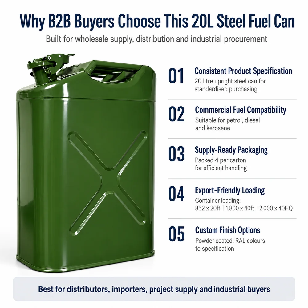 20L Upright Steel Fuel Tank — view 8