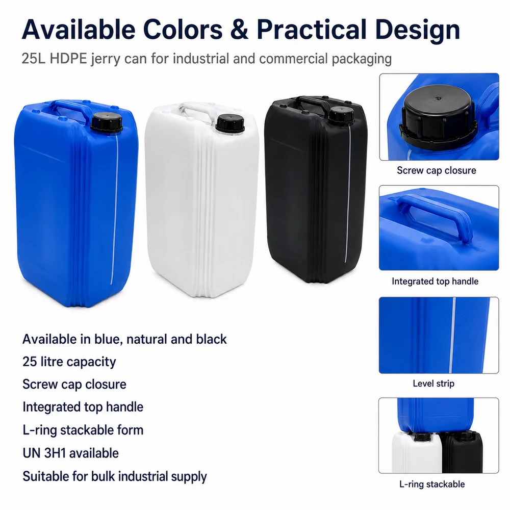 25L Stackable Plastic Jerrycan — view 3