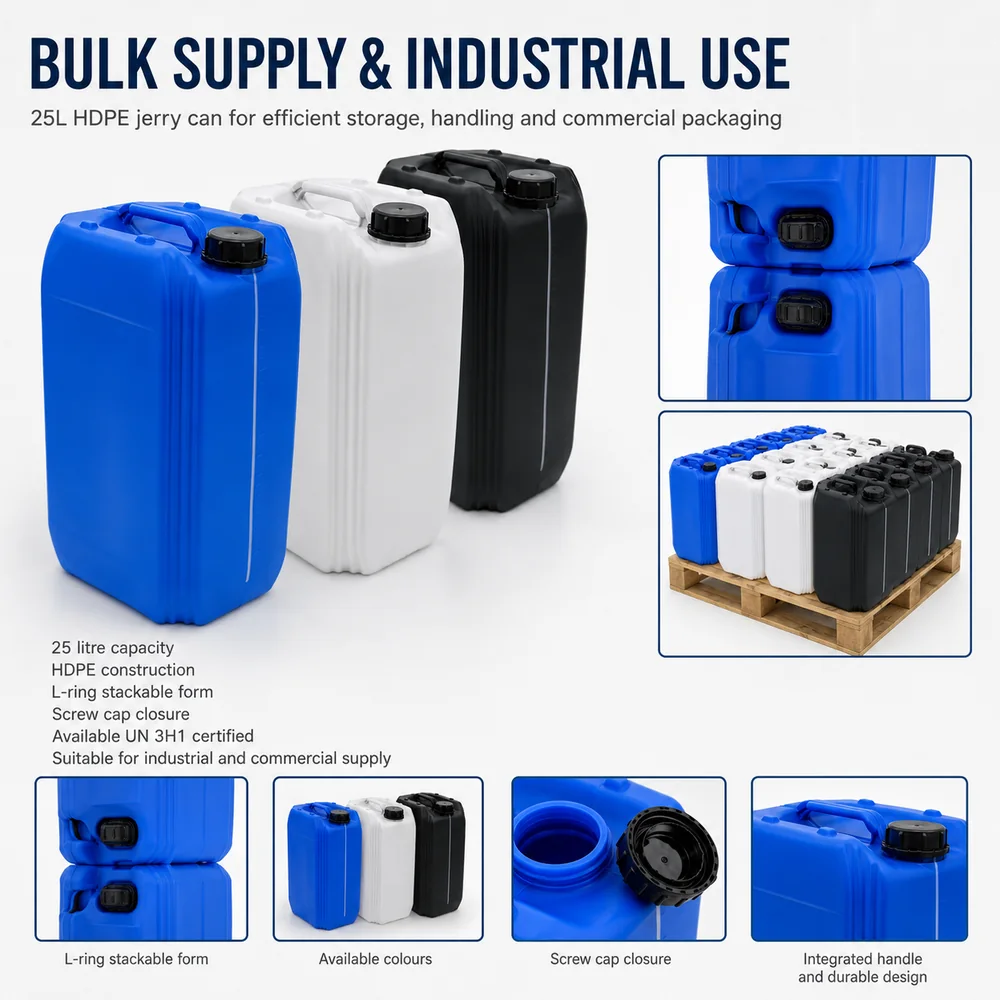25L Stackable Plastic Jerrycan — view 6