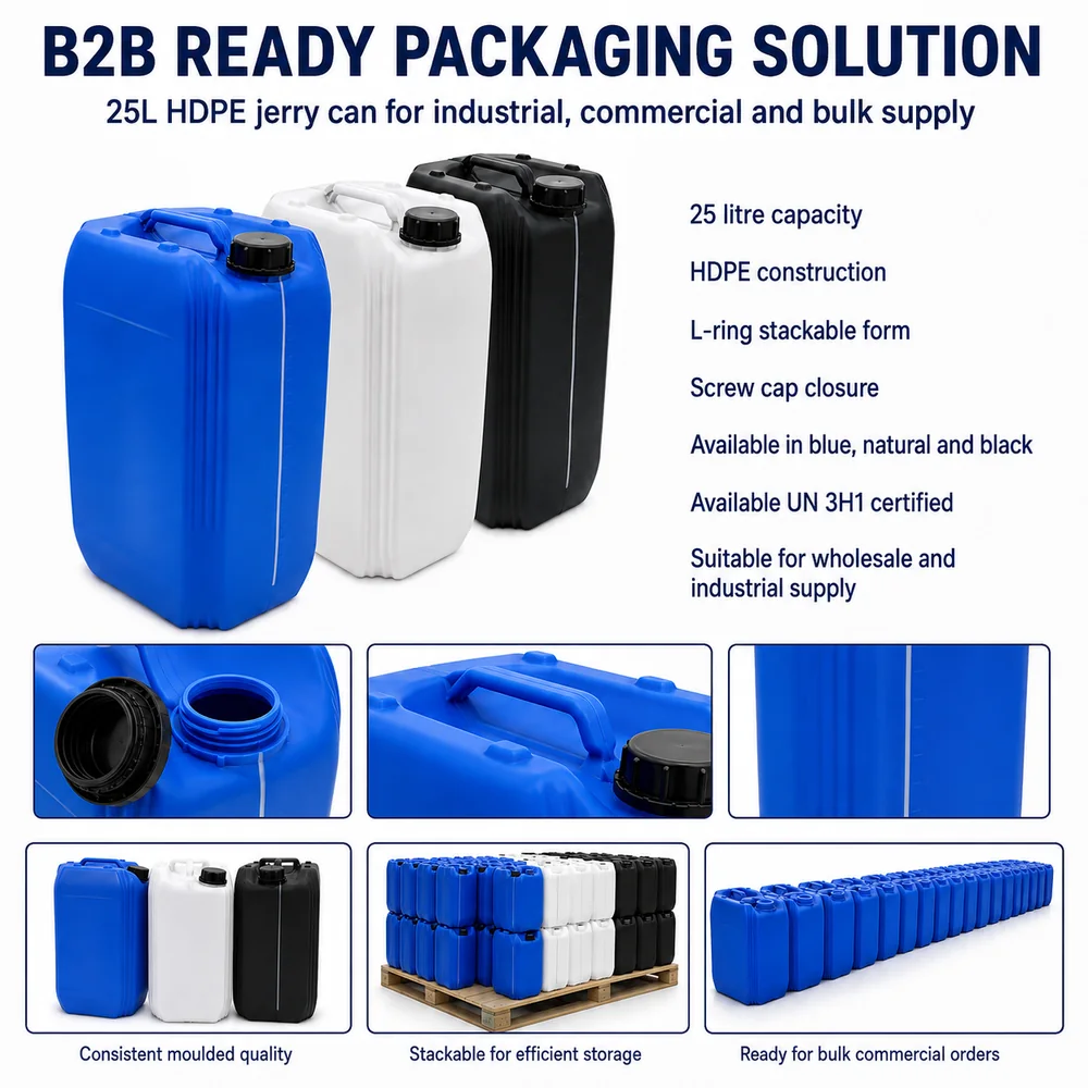 25L Stackable Plastic Jerrycan — view 8