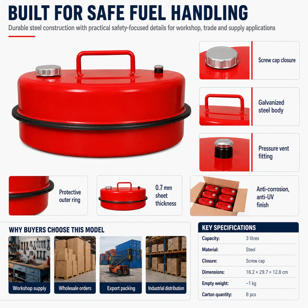 3L Compact Fuel Can — view 2