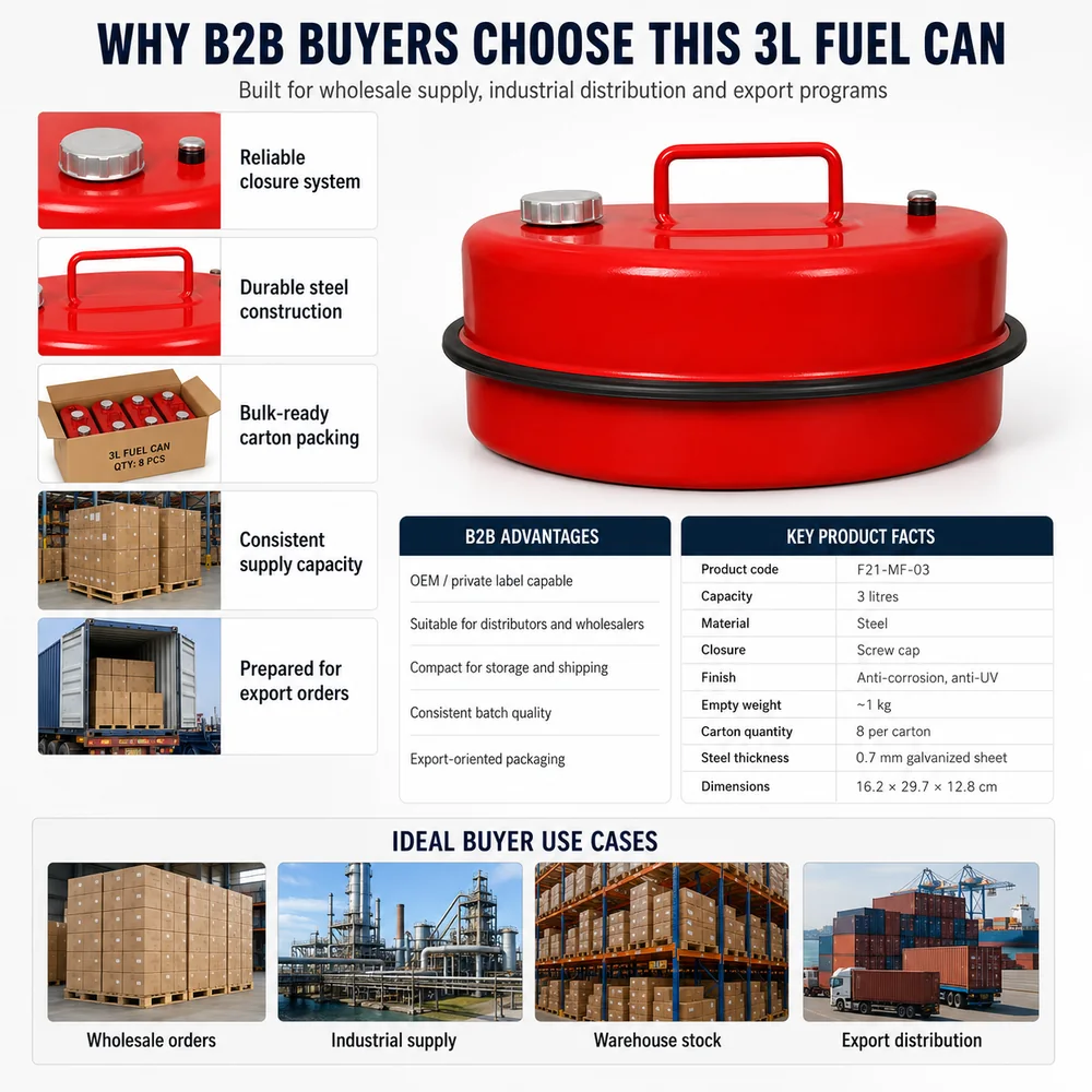 3L Compact Fuel Can — view 4