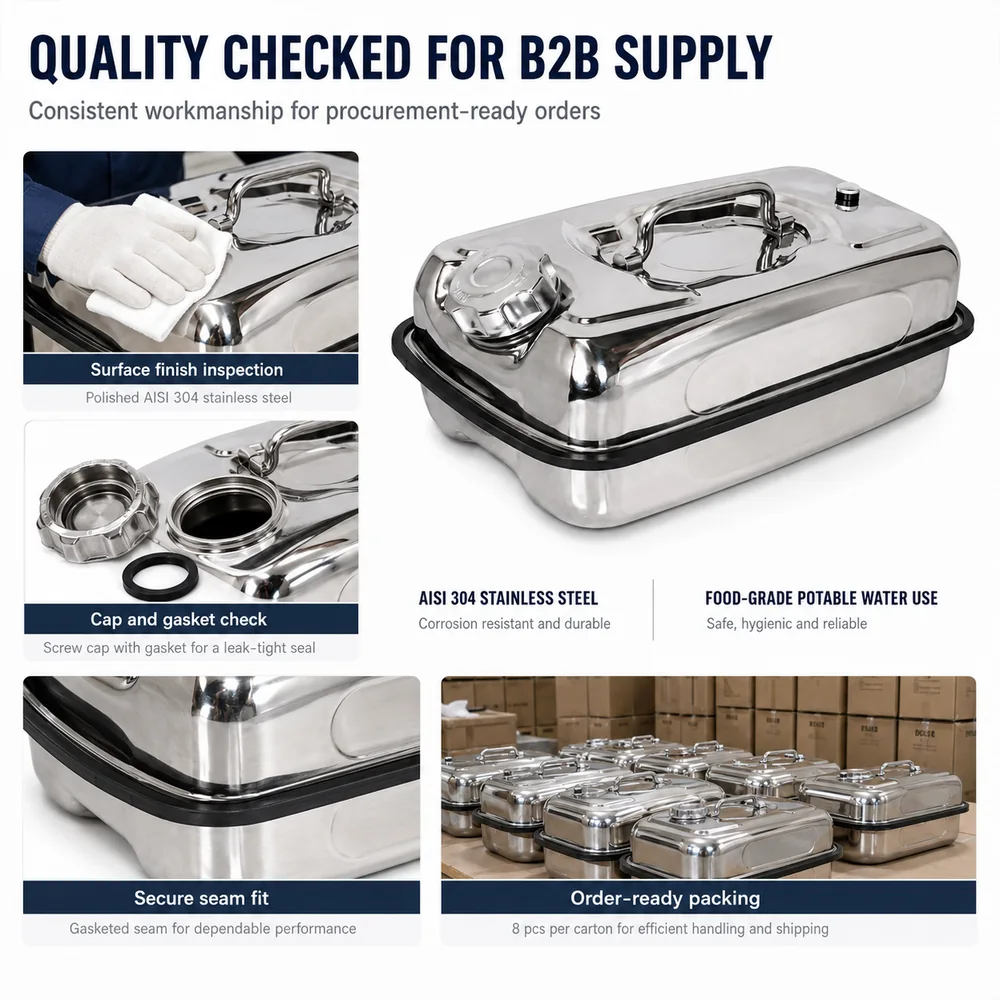 5L Stainless Steel Water Can — view 7