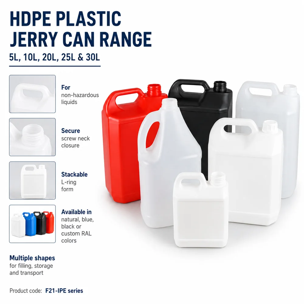 Economy HDPE Jerrycan — non-UN — view 4